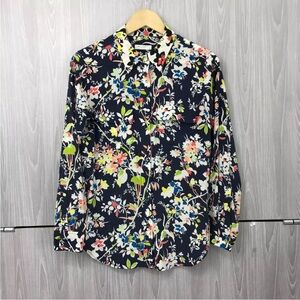 Equipment floral silk blouse! Sz S